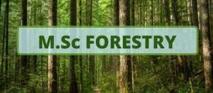 Top M.Sc Forestry College In India